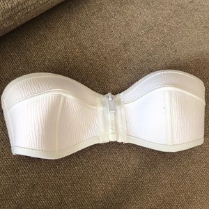 Triangle white bikini top